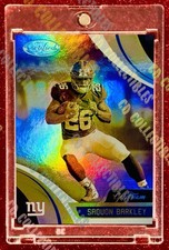 Saquon Barkley ROOKIE GOLD TEAM FOIL CARD PANINI NEW YORK GIANTS MINT. rookie card picture
