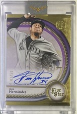 2025 Topps Five Star Autograph Purple Felix Hernandez Seattle Mariners #2/50