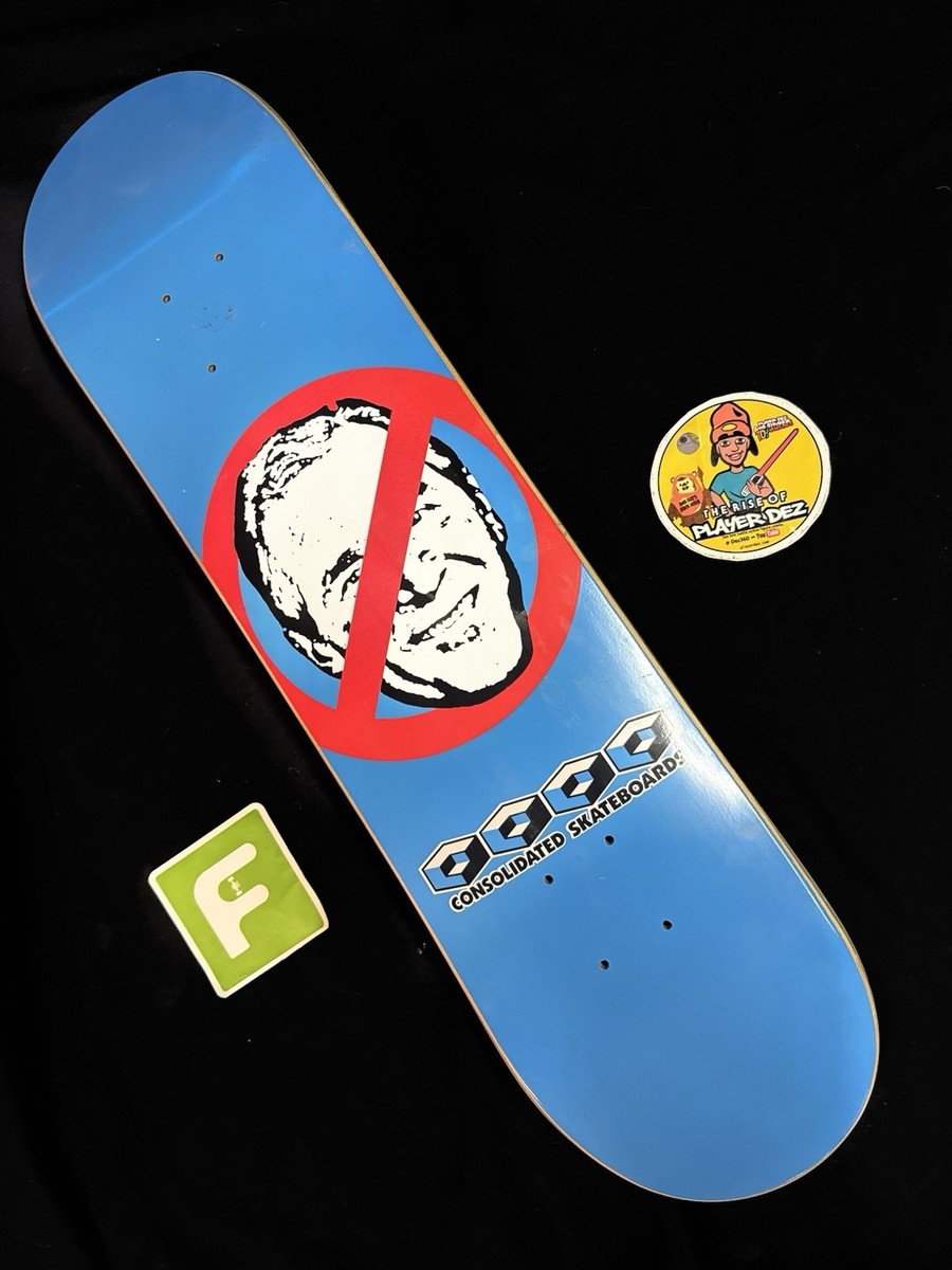 SUPER RARE Consolidated No George Bush Sign Skateboard Deck