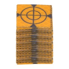 100pcs Survey Reflector Sheets 30mm Self-adhesive Survey Target Mark, Yellow