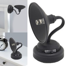 1:12 Dollhouses Wall Lamp Black Sconce Figure Lighting Toy for Pretend Playset