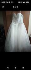 Stunning Strapless Wedding Dress Size 16