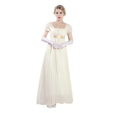 Regency Dresses for Women Puff Sleeves Empire Waist Regency XX-Large Yellow