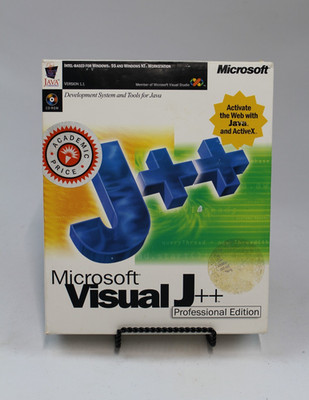 Microsoft Visual J++ Professional Edition Java  Open Box CD-ROM 