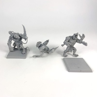 x3 Rats-Ogres Plastic Warhammer Fantasy Battle | P-00S4O