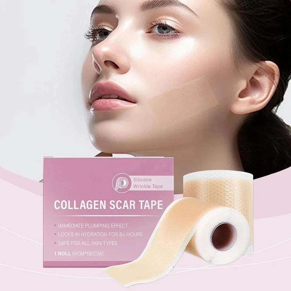 Collagen Scar Tape For Face, Losveo Silicone Scar Sheets For Face Wrinkles L3A - Image 2 of 4
