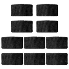 Tucnoeu 10Pcs Elastic Belt Keepers,Nylon Loop,Black Backpack Strap Black