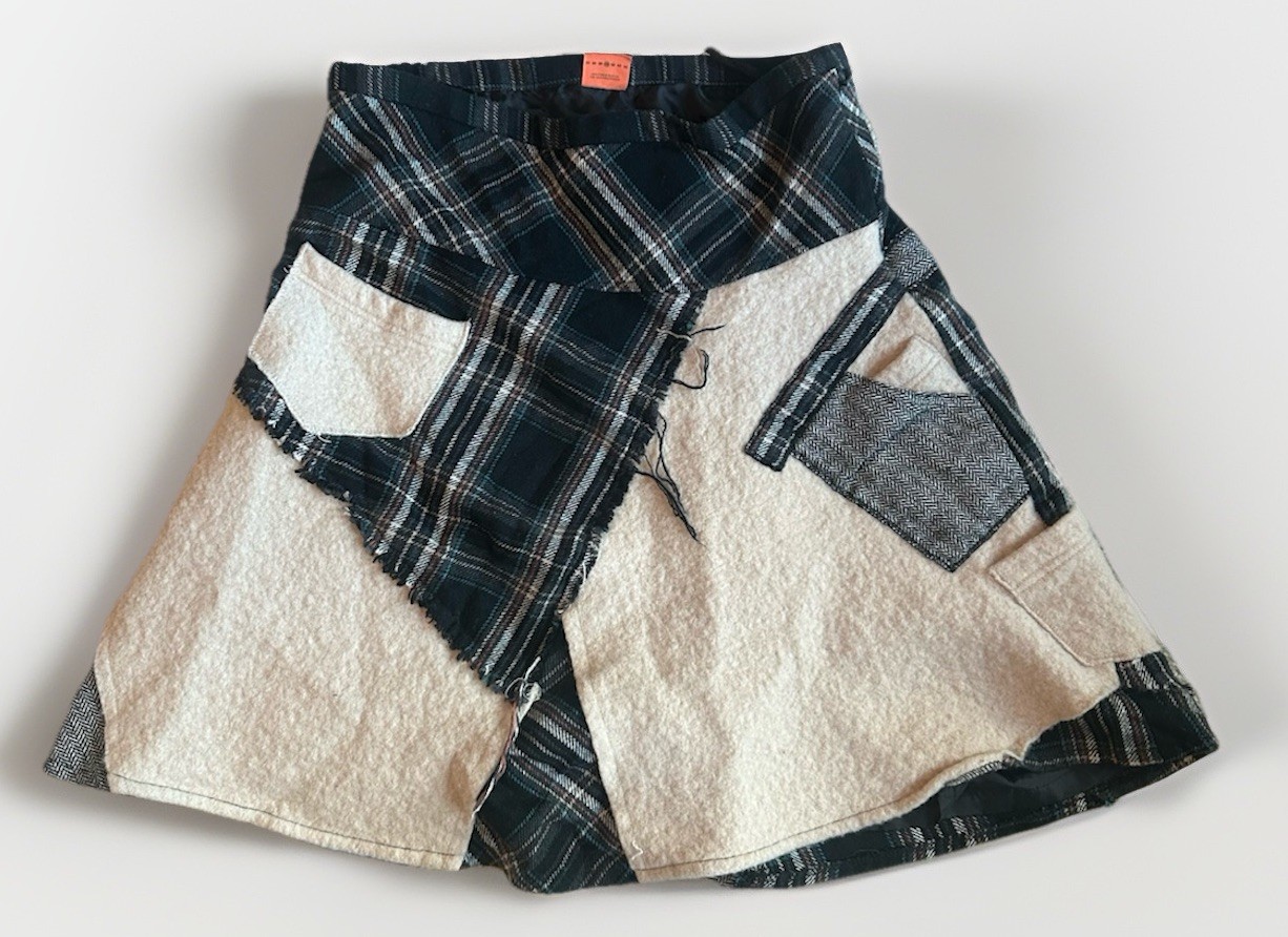 .Object Collectors Item Patchwork Plaid Wool Mini… - image 1