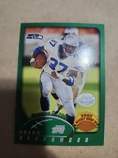 2002 Topps Football Card Shaun Alexander Weekly Wrap Up #299