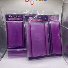 NEW 2 Crafter  s Companion ROCK-A-BLOCKS Light Purple. For Stamps