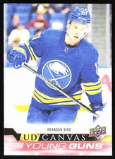 2022-23 Upper Deck UD Canvas Young Guns Series 2 Brandon Biro Rookie Buffalo