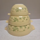 VTG Pyrex Set of 3 Shenandoah Cinderella Nesting Mixing Bowls 441 442 443