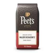 Peet's Coffee Major Dickason's Blend Premium Dark Roast Ground Coffee, Arabica,