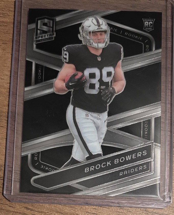 2024 Panini Spectra Brock Bowers RC #116 Las Vegas Raiders Rookie