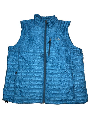 LL Bean Primaloft Ultralight Down Vest Mens XL Quilted Goose Down Preppy Hiking