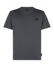 MOOSE KNUCKLES CRESCENT COTTON T-SHIRT CEMENT GREY M RRP £90 BNWT