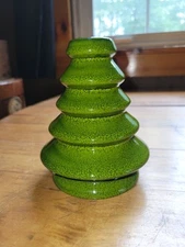 Crate & Barrel 5.25” Modern Ceramic Tree Taper Candle Holder