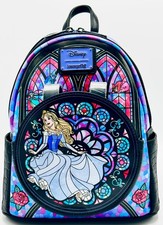 Mini Mochila Loungefly Bella Durmiente Vitral Disney Princesa Bolso Aurora