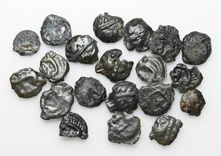 CELTIC Northeast Gaul. Leuci. Circa 100 60 BC. Potin unit Boar Lot of 20