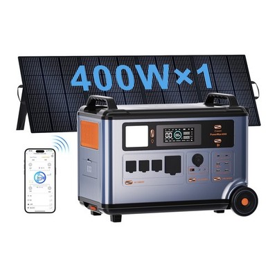 Powerstation LiFePO4 PM 6000 with 1*400W Solar Panel 3600Wh OSCAL Solargenerator