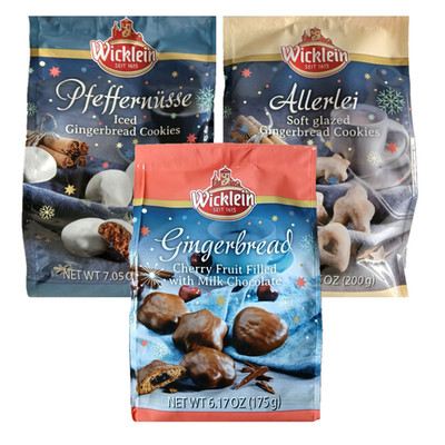 Wicklein Gingerbread Cookie Easter Assortment Allerlei, Pfeffernusse, Cherry