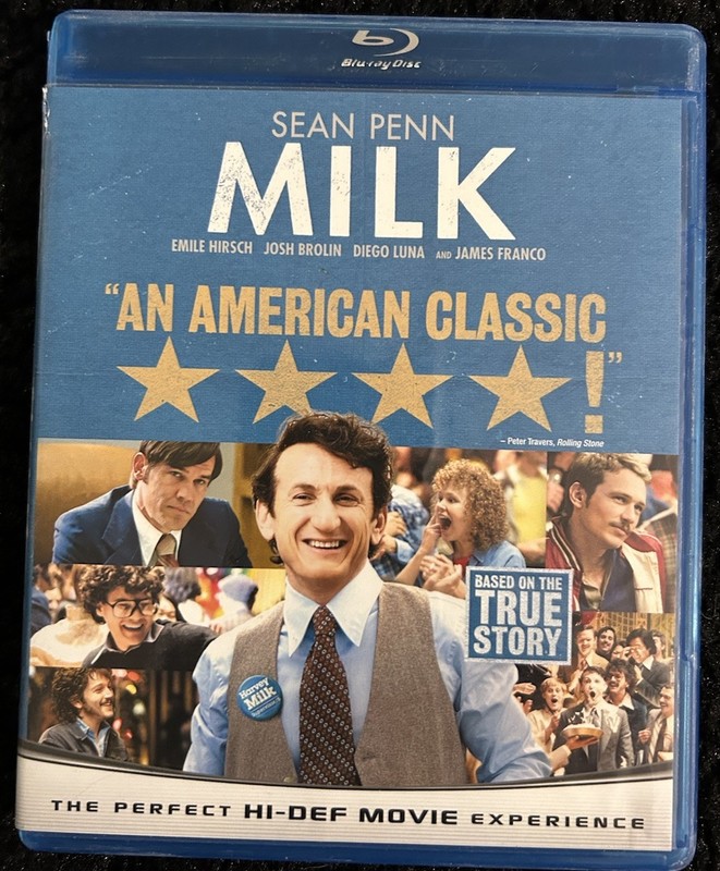 Milk (Blu-ray, 2008, Sean Penn, Josh Brolin) USED GREAT!!!