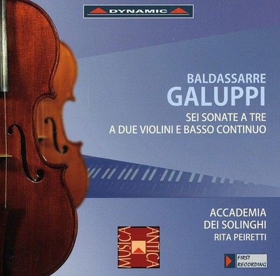 Audio Cd Baldassarre Galuppi - Sechs Sonaten mit zwei Violinen und kontinuierlichem Bass
