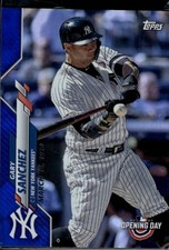 Gary Sanchez 2020 Topps Opening Day Opening Day Edition Blue Foil Yankees #59