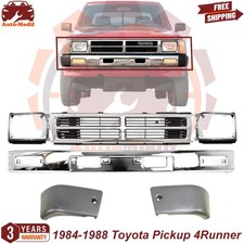 Front Bumper Chrome Grille Assembly Kit For 1984-1988 Toyota Pickup 4runner Front Bumper Chrome Grille Assembly Kit For 1984-1988 Toyota Pickup 4runner