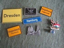 Pins und Anstecknadeln verschiedene Themen; Fasnet, Zeppelin, Werbepins