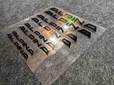 8x Alpina BM Bremssattel Sticker Aufkleber hitzebeständig - schwarz