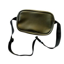 Olive Green Faux Leather Fanny Pack Belt Bag - Adjustable Strap