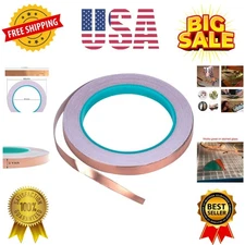 Copper Foil Tape with Double-Sided Conductive 1/4inch X 21.8yards- EMI Shield...
