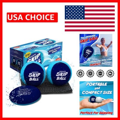 2 Pack Ultimate Water Skip Balls - Thrilling Pool & Beach Fun for All Ages