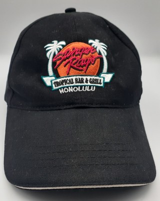 Stinger Ray's Tropical Bar & Grill Honolulu Baseball Cap Vintage Rare Adjustable