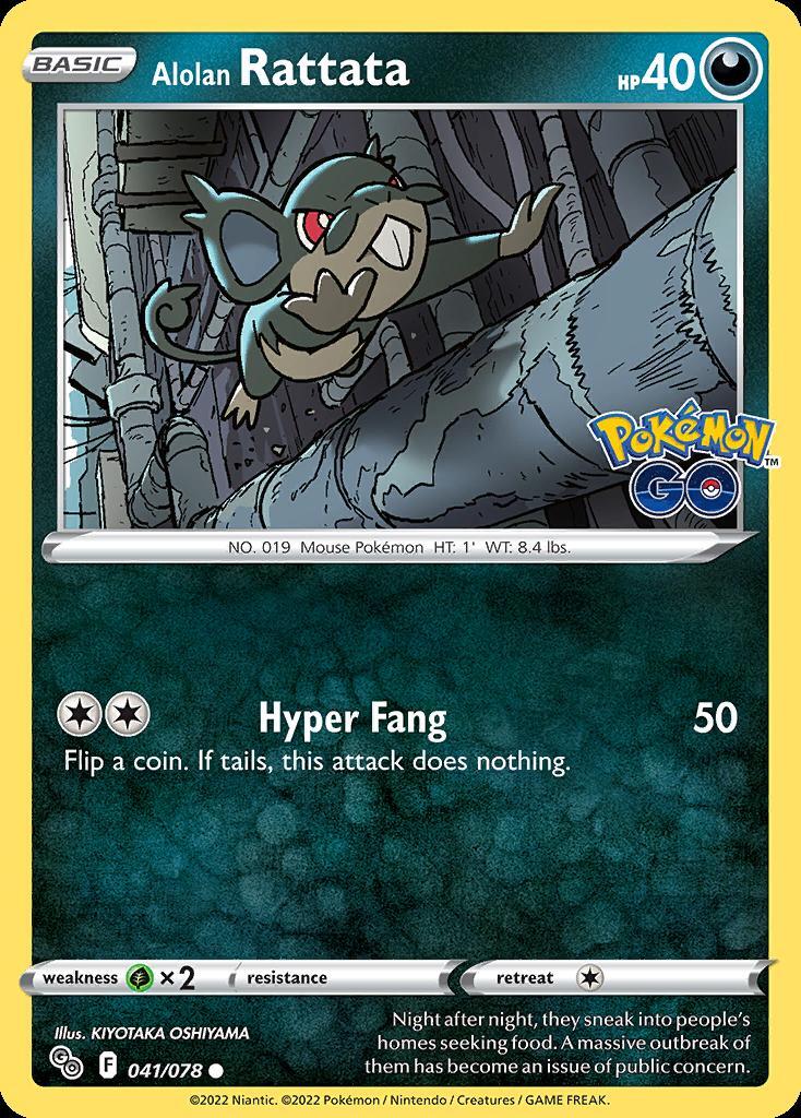 Pokemon Alolan Rattata (41/88) Pok�mon GO NM