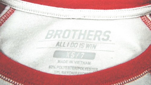 Brothers Langarm Grafik Shirt Jungen/Kinder Größe 7 rot & weiß Skateboard - Bild 7 von 12