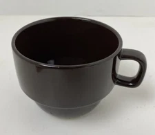 World Market Stackable Cup Mug Replacement Brown 8 ounce