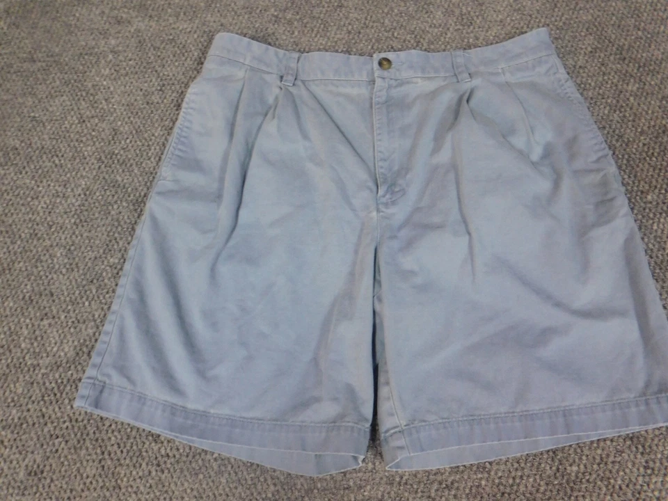 Pantalones Cortos Hombre Izod 36 Azul Recto Chino Clásico Foto 3 de 4