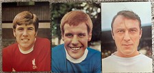 Football Coffer Unused Postcards x 3 Greaves, Hughes & Royle