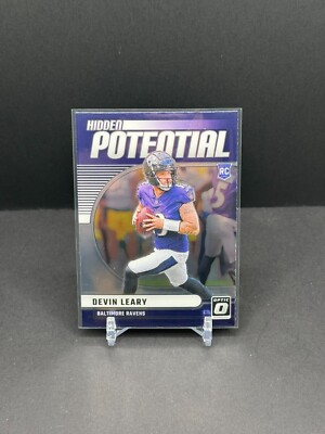 DEVIN LEARY 2024 PANINI DONRUSS OPTIC #18 HIDDEN POTENTIAL PURPLE STARS RC 22/25