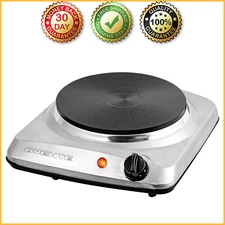 ELECTRIC COUNTERTOP SINGLE BURNER Cooktop Cast Iron Hot Plate Stove 1000W Cooker