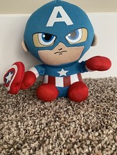 TY Beanie Baby Marvel Comics Captain America Plush Stuffed. Good Condition.