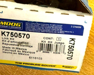 Suspension Stabilizer Bar Link Moog K750570 fits 08-16 Smart Fortwo