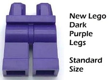 LEGO Minifigure Dark Purple Legs Body Part Pants Figure Standard Size Girl Boy