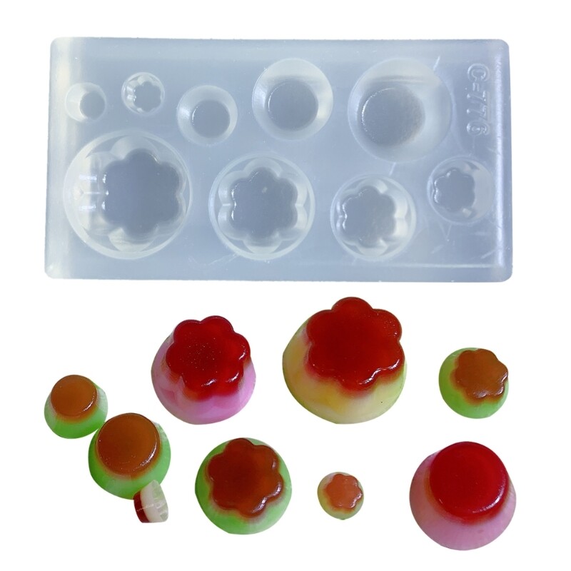 Epoxy Resin Pudding Pendant Silicone Mould DIY Jewelry Making Tools