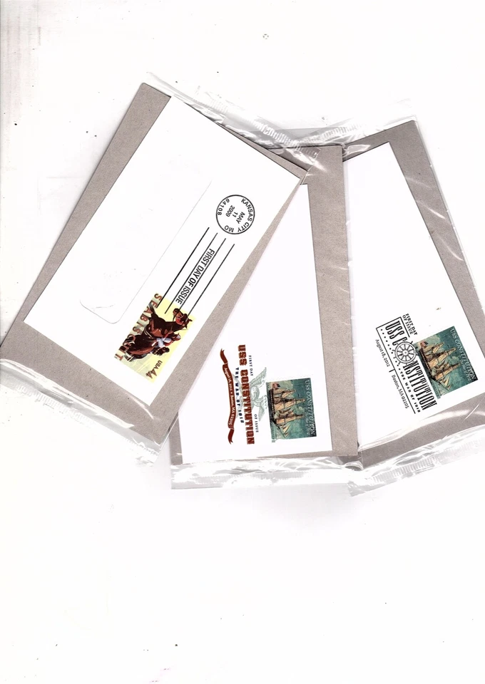 US stamp  FDC and seabicuit plain envelopes 35 Ready For Cachet (bb10 - Image 4 of 4