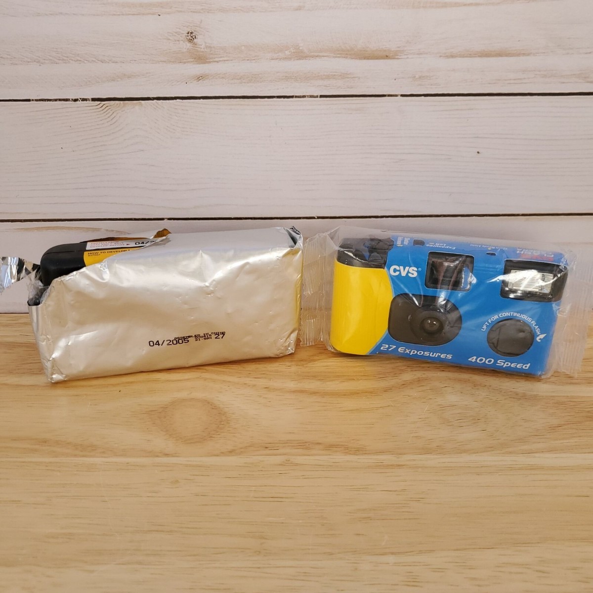 Set Of Two Disposable Cameras 27 Exposures Expired Film In 2005