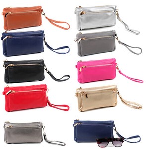 compartment wristlet purse clutch strap ladies multi bag crossbody