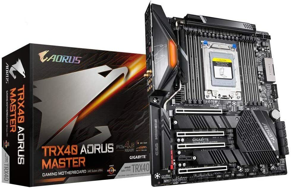 GIGABYTE TRX40 AORUS Master (sTRX AMD TRX40/Fins-Array Heatsink/16+3 Phases Infi